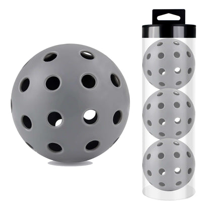 ERSZOO X-40 Outdoor Tournament Pickleball Set - USAPA Approved, Pack of 3 Grey